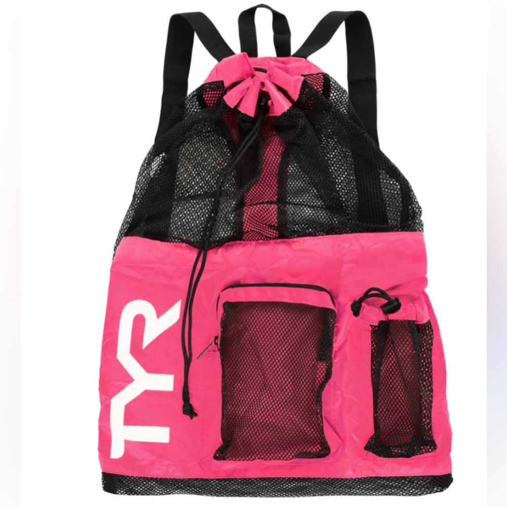TYR Vibrant Pink and Black Backpack